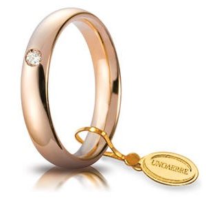 Comoda oro rosa 4mm - 0,05ct